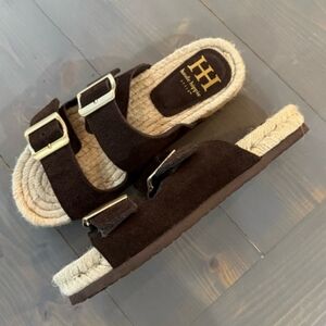 NWOT Haute Hippie Nikki Brown Espadrille Sandals